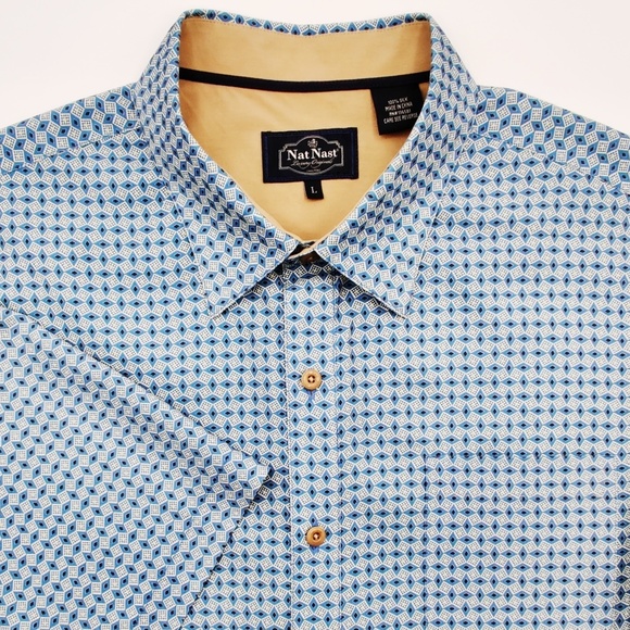Nat Nast Other - Nat Nast Geometric Silk Shirt